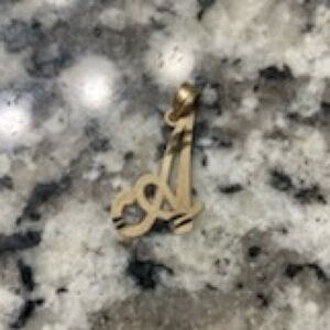 14kt Gold Initial Pendant